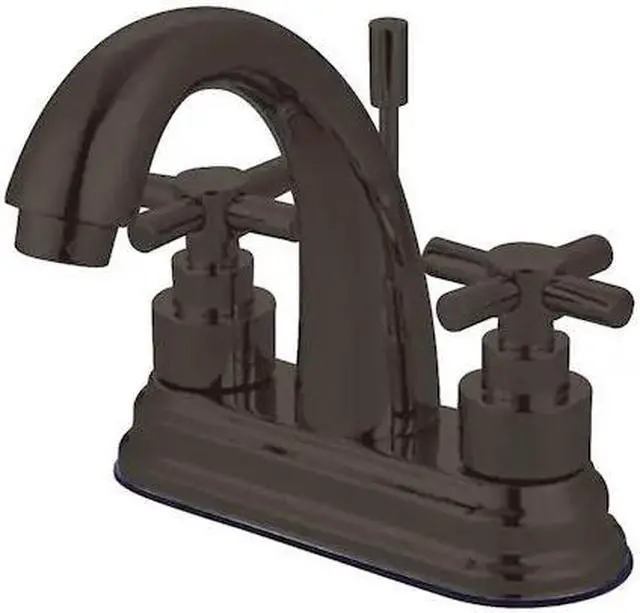 Alt view image 3 of 5 - Kingston Brass Elinvar Two Handle 4" Centerset Lavatory Faucet with Brass Pop-up