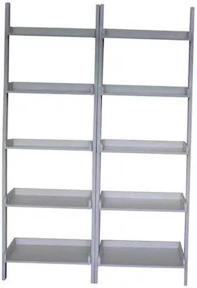 Main image of INTERNATIONAL CONCEPTS K-SH69-2660-2 Lean To Shelf Units with 5 Shelves, Set of