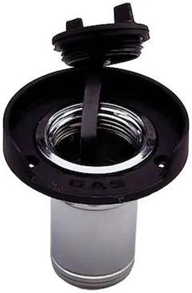 Alt view image 2 of 7 - Perko Gas Fill f/1-1/2" Hose - Chrome Plated Zinc Black Flange