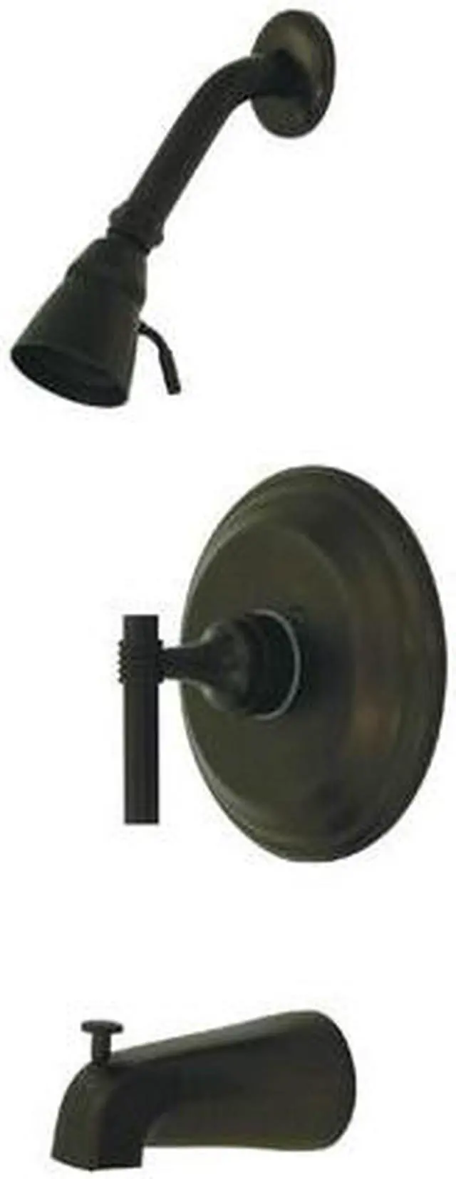 Alt view image 3 of 3 - Kingston Brass KB263.MLT Milano Pressure Balanced Valve Trim with Metal Lever Ha, Oil Rubbed Bronze