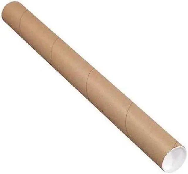 Main image of PARTNERS BRAND P2536K Mailing Tubes with Caps, 2-1/2" x 36", Kraft, PK34