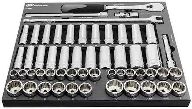Main image of INGERSOLL-RAND 752002 54 Piece 1/2 Inch Drive SAE/Metric Master Socket and