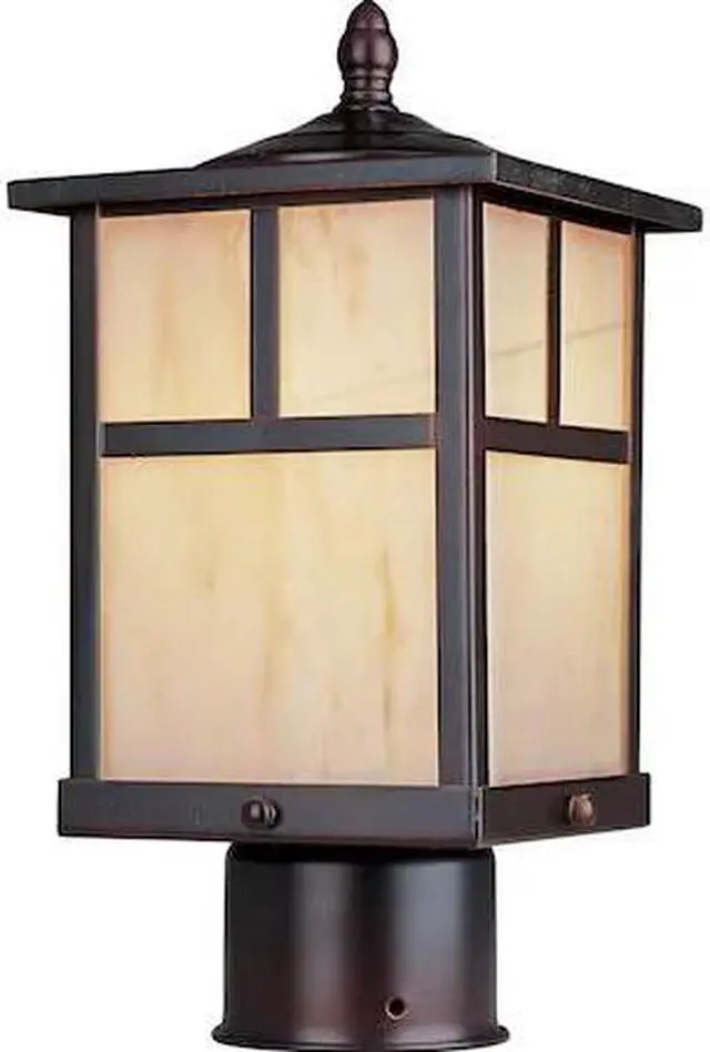 Main image of MAXIM 4055HOBU Coldwater 1-Light 6" Wide Burnished Outdoor Pole/Post Mount