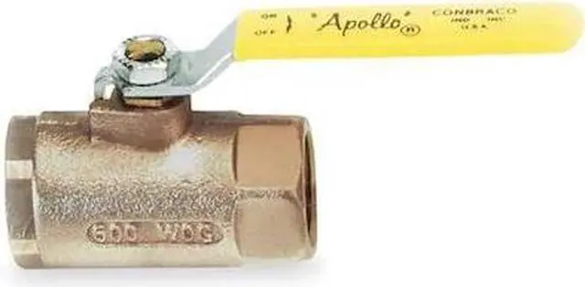 Alt view image 2 of 2 - APOLLO 7010210 3/8" FNPT Bronze Ball Valve Inline