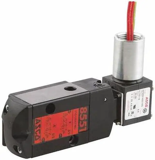 Alt view image 2 of 2 - ASCO WT8551A001MS Solenoid Valve, 3-Way, 2-Position, Configurable, 1/4 in Pipe