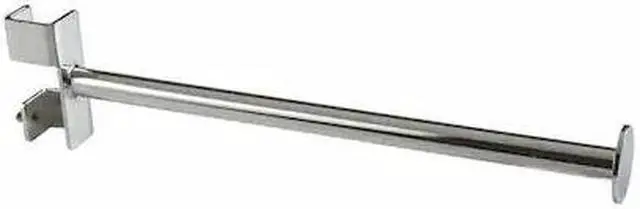 Alt view image 2 of 2 - 12" Twist-On Round Straight Arm for Square Tubing Rack - Chrome Finish,Pack Size - 24