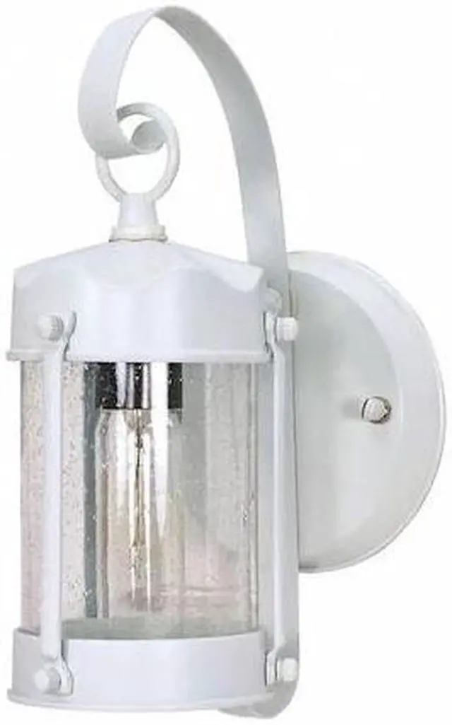 Main image of NUVO 60-3460 1-Light 10-5/8 in. Wall Lantern Piper Lantern with Clear Seed Glass