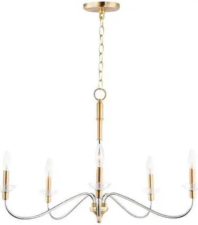 Main image of MAXIM LIGHTING 25375CLPCSBR Clarion 5-Light Chandelier