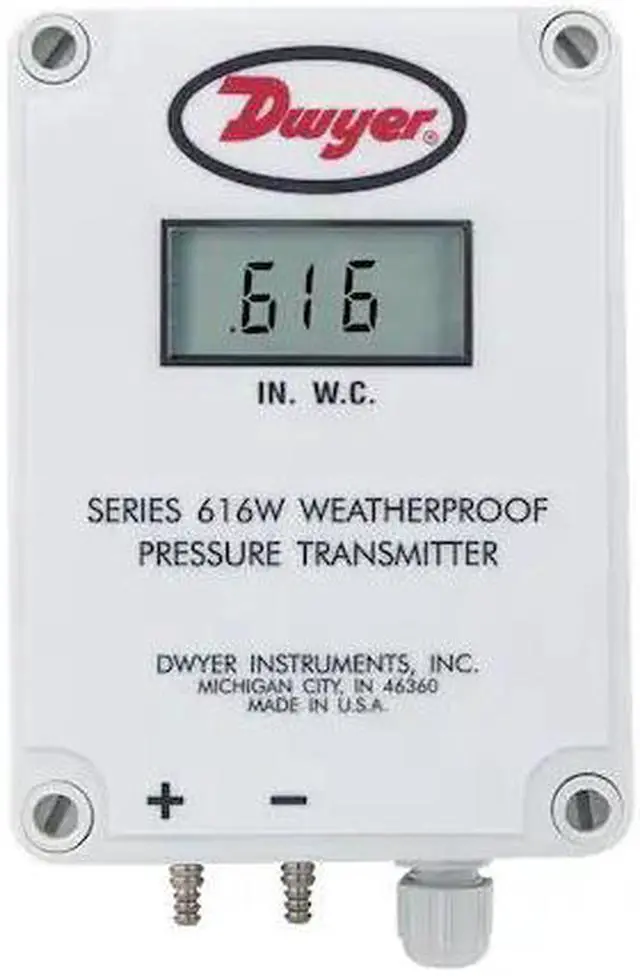 Alt view image 2 of 2 - DWYER INSTRUMENTS 616KD-03 Differential pressure transmitter, 0 to 5" w.c.,