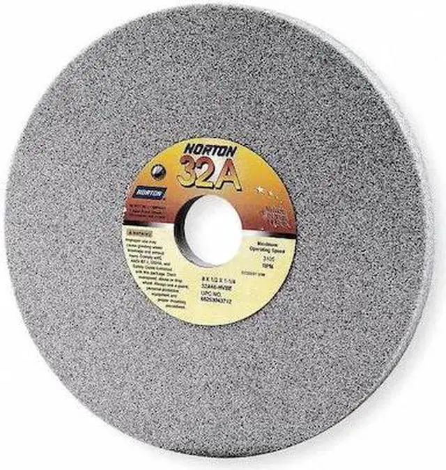 Main image of NORTON ABRASIVES 66253044168 Grinding Wheel, T1, 8x3/4x1-1/4, AO, 60G, PK5