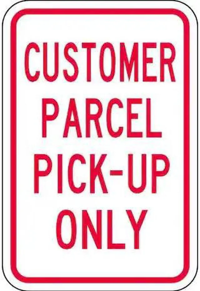 Main image of LYLE PA-008-12HA No Parking Sign, 12" W, 18" H, English, Aluminum, White