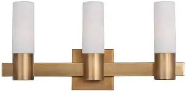 Alt view image 2 of 3 - Maxim 22413SWNAB Contessa 3-Light Bathroom Vanity, Natural Aged Brass