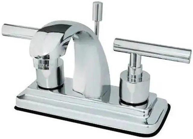 Alt view image 4 of 4 - Kingston Brass KS4641CML Two Handle 4 in. Centerset Lavatory Faucet with Brass Pop-up