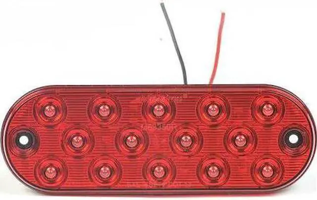 Main image of MAXXIMA M63350R Stop/Turn/Tail Light,Oval,Red,6-1/2" L
