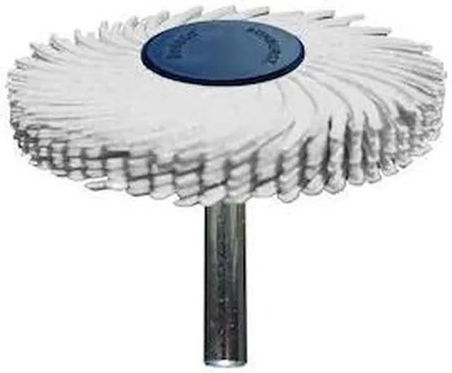 Main image of DEDECO 1808 Sunburst Radial Bristle Discs 2 in Curved Tc 6-Ply White 120 Grit