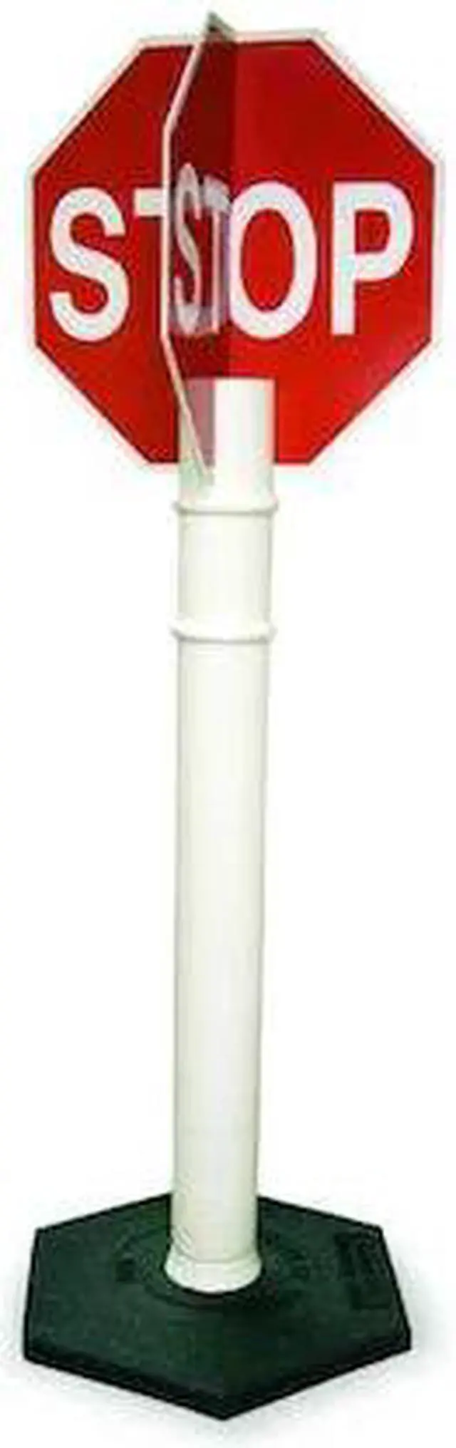 Alt view image 2 of 3 - CORTINA SAFETY PRODUCTS 03-747QD Stop Sign, 56" Height, 11" Width, Plastic,