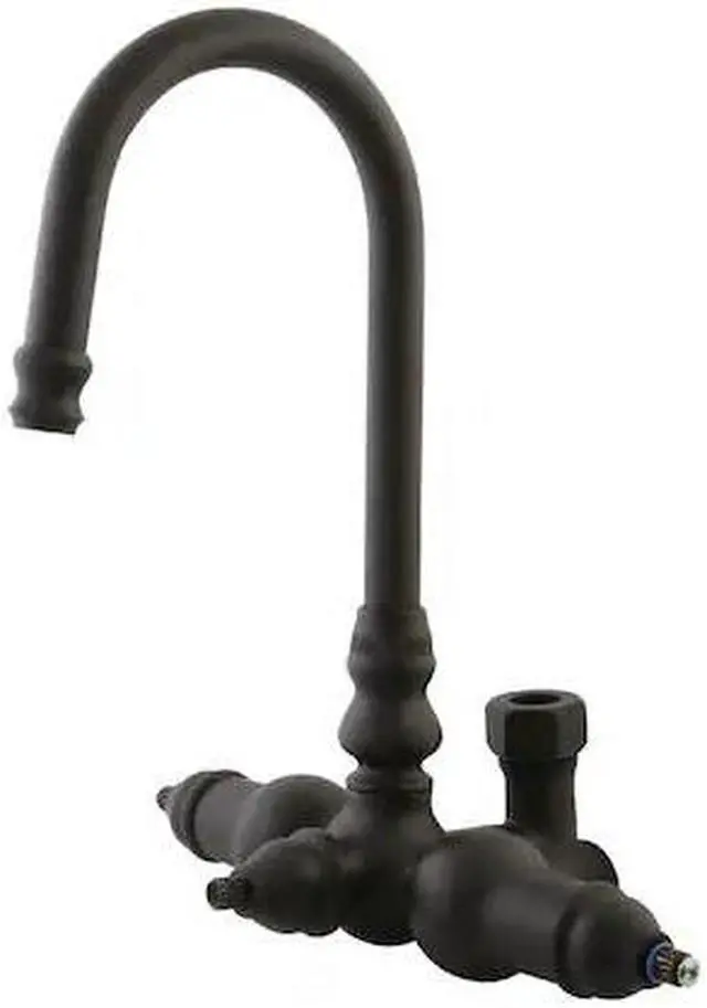 Alt view image 9 of 12 - Kingston Brass ABT200-5 Goose Neck Faucet with Back Outlet & Diverter