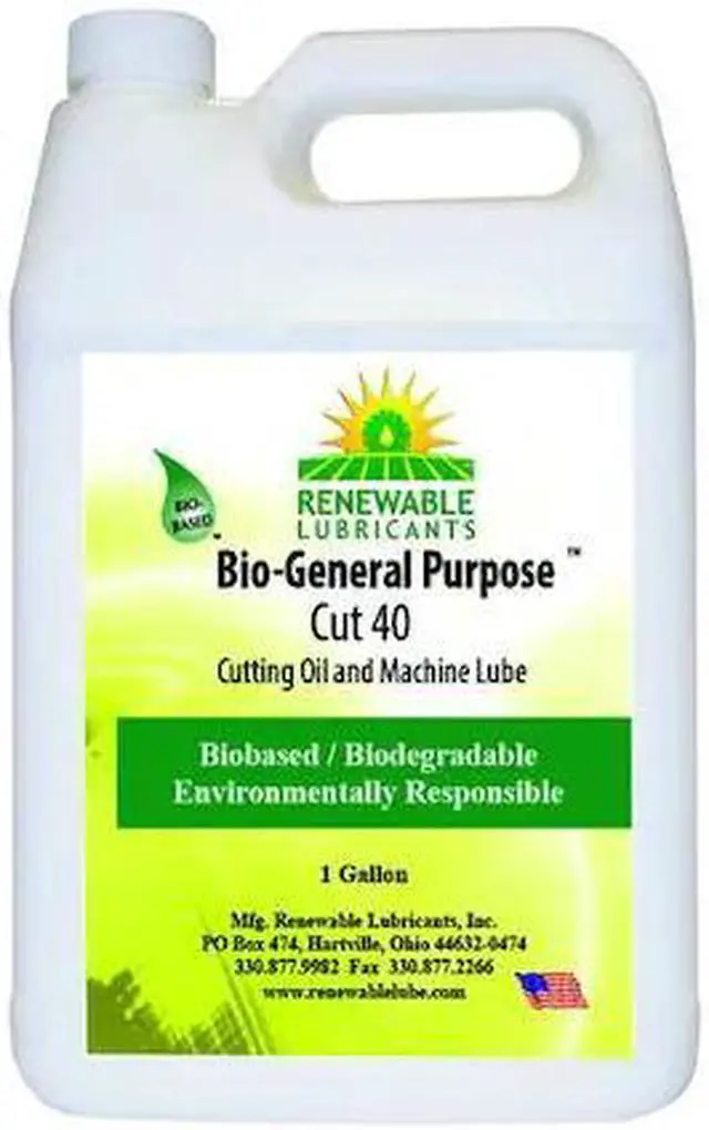 Alt view image 2 of 2 - RENEWABLE LUBRICANTS 86833 Cutting Oil,1 gal,Bottle