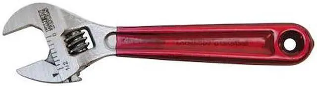 Alt view image 3 of 9 - Klein Tools Adj. Wrench, 4", 1/2" Cap., Chrome Full Polish Chrome  Steel  D506-4