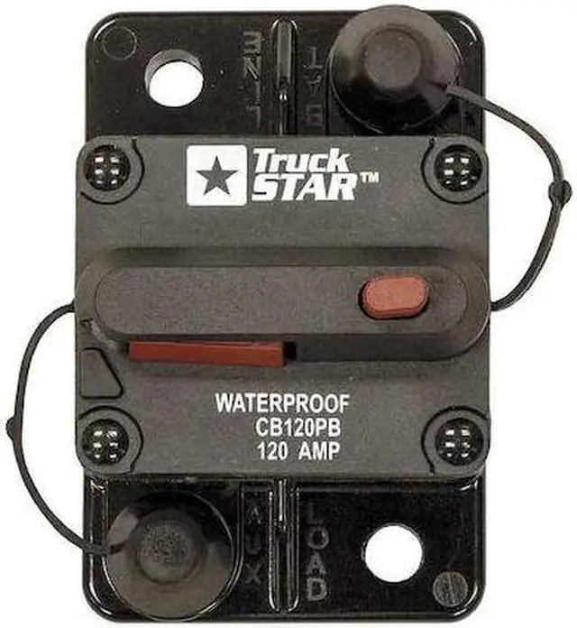 Alt view image 3 of 3 - BUYERS PRODUCTS CB120PB Automotive Circuit Breaker, CB Series, 120 A