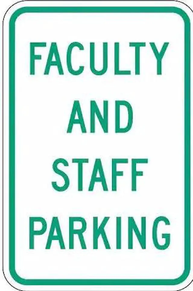 Main image of LYLE RP-023-12HA Faculty & Staff Parking Sign,18" x 12, RP-023-12HA