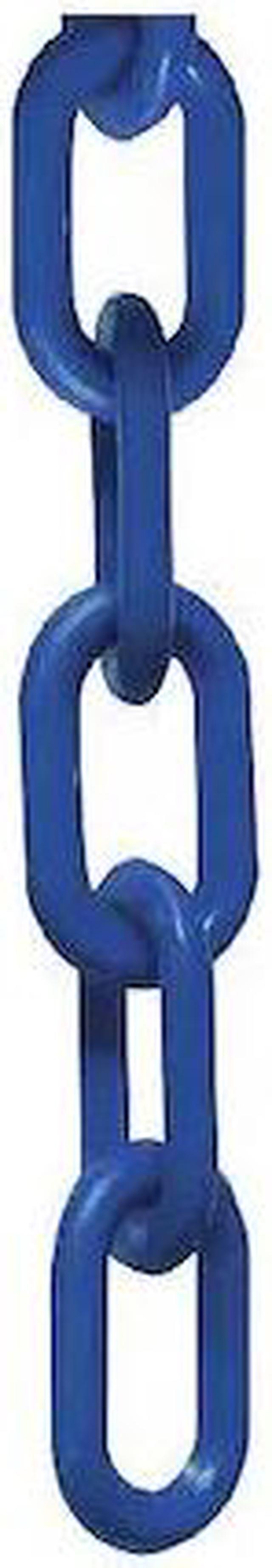 Main image of ZORO SELECT 30006-25 Plastic Chain, Blue, 25 ft Length, Gloss