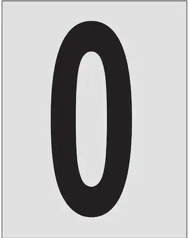 Main image of BRADY 5900-0 Number Label,1in.H Character,PK25