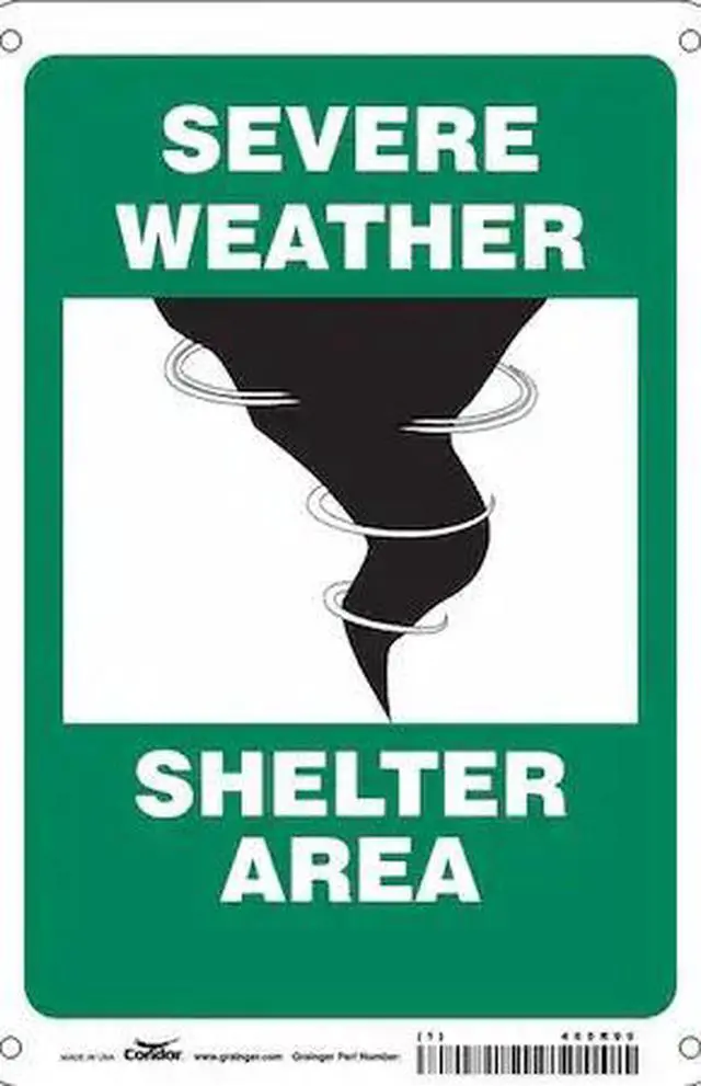 Main image of CONDOR 465R99 Safety Sign,7" Wx10" H,0.032" Thickness