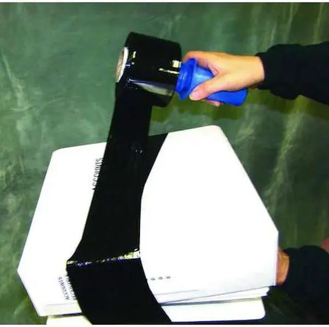 Main image of GOODWRAPPERS 15A879 Stretch Wrap, 3" W x 1000 ft. L, 80 ga, Cast Style, Black,