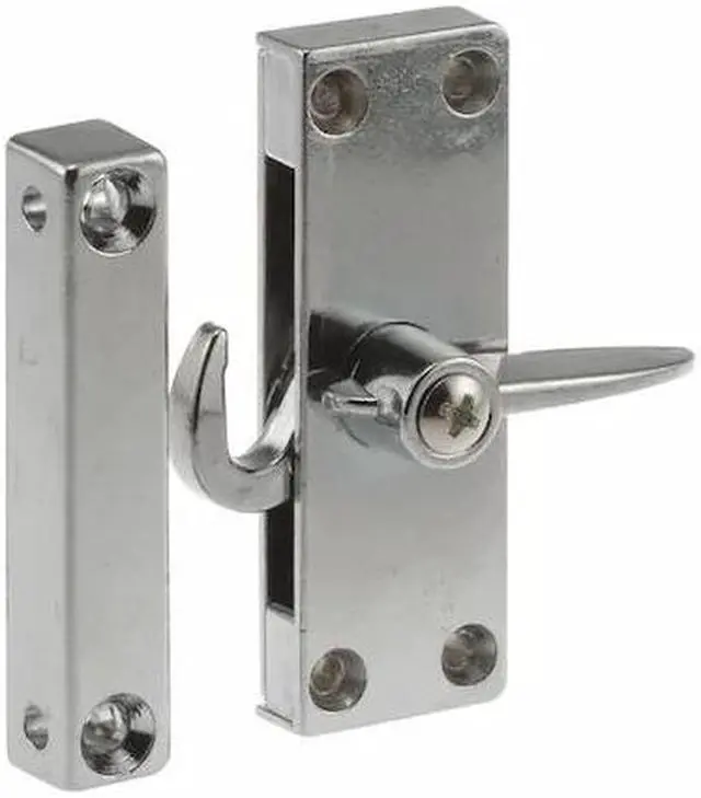 Alt view image 2 of 2 - PRIME-LINE A 184 Sliding Screen Door Latch, Left Hand, Chrome Diecast (Single