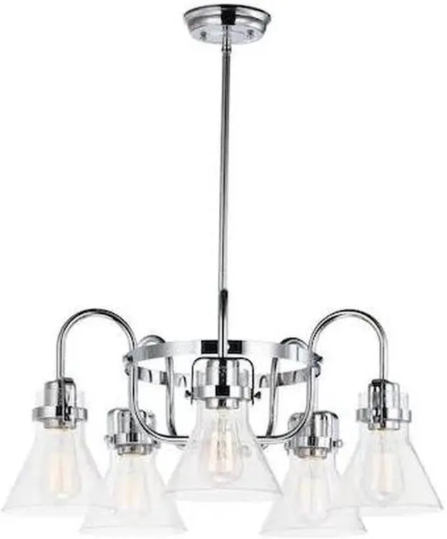 Main image of MAXIM LIGHTING 26117CDPC Seafarer 5-Light 23.75" Wide Polished Chrome Chandelier
