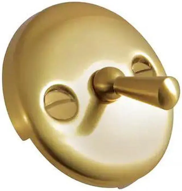 Alt view image 4 of 4 - Kingston Brass DTL107 Made To Match Round Overflow Plate with Trip Lever, Satin Brass