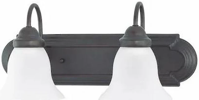 Main image of NUVO 60-3161 Ballerina 2 Light 18 in. Vanity Frosted White Glass Bronze
