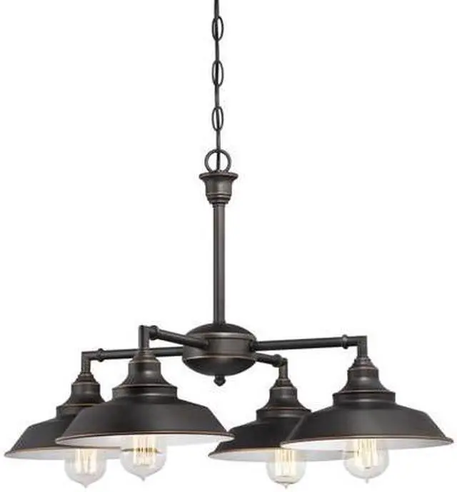 Main image of WESTINGHOUSE 6343300 Four-Light Indoor Convertible Chandelier Ceiling Fixture