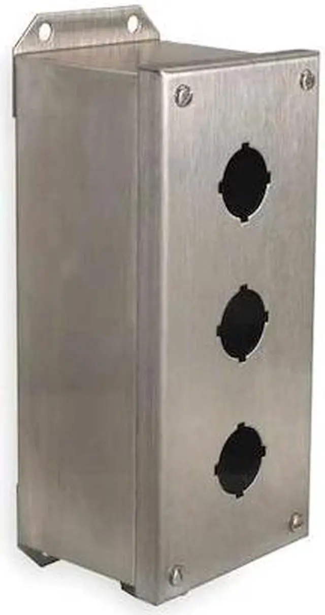 Alt view image 2 of 2 - SCHNEIDER ELECTRIC 9001KYSS3 Pushbutton Enclosure,10.24 in. H,304 SS