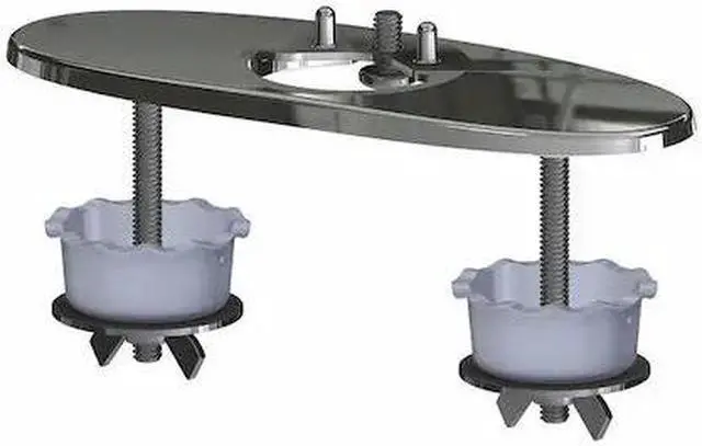 Alt view image 3 of 3 - CHICAGO FAUCET EQ-A12-KJKCP 4" Cover Plate, Zinc