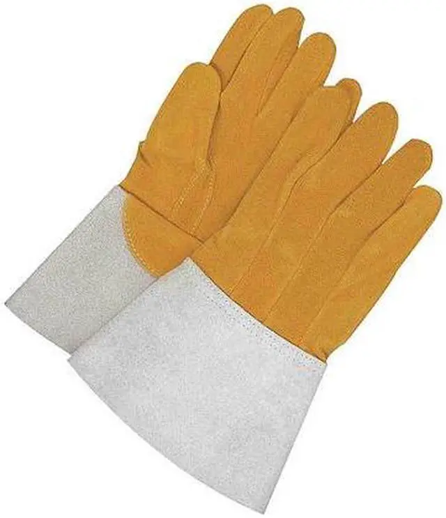 Main image of BDG 64-1-1141-8 Gander Brand Welding Gloves, Gauntlet Cuff, Straight Thumb,