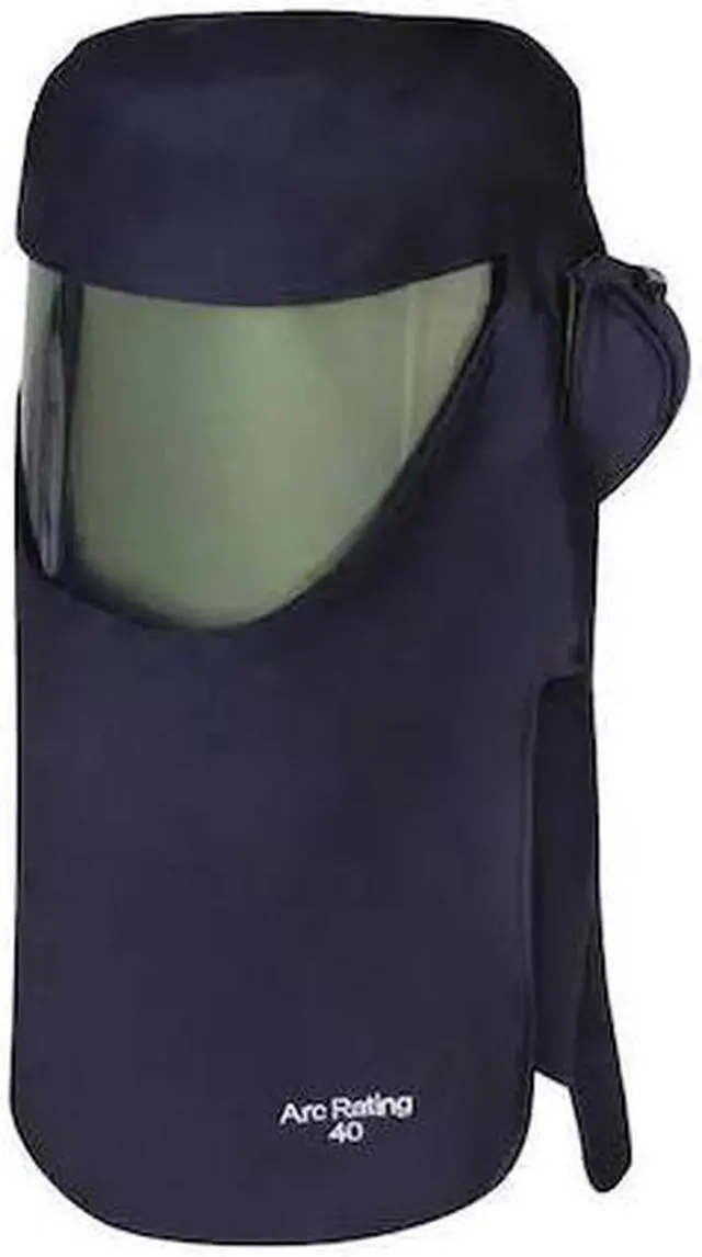 Main image of NATIONAL SAFETY APPAREL H65UQUQFAN40PV Arc Flash Hood,Universal Size,Navy