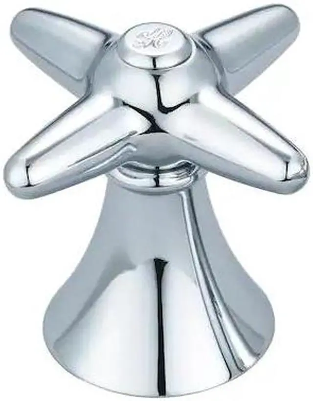 Main image of CENTRAL BRASS CS-19003H Cross Handle-Hot, Polished Chrome