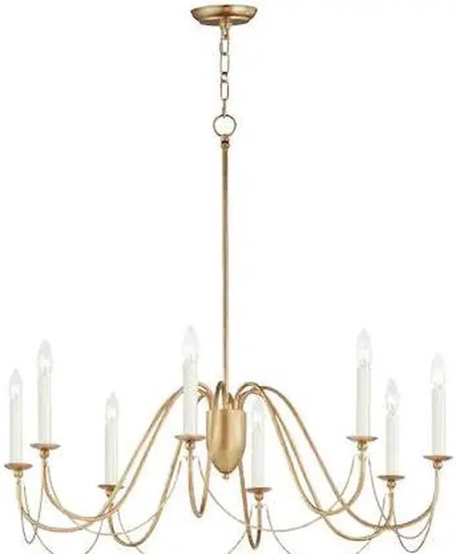 Main image of MAXIM LIGHTING 12168GL Plumette 8-Light Chandelier
