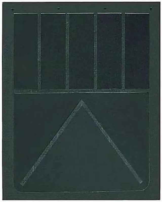 Alt view image 2 of 2 - Buyers Products Mud Flaps,Black,Rubber,24" L x 24" W,PR  B24SPP