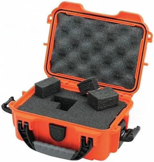 Alt view image 3 of 6 - Nanuk 903 Hard Plastic Waterproof Case, Orange w/ 3 Part Foam Insert