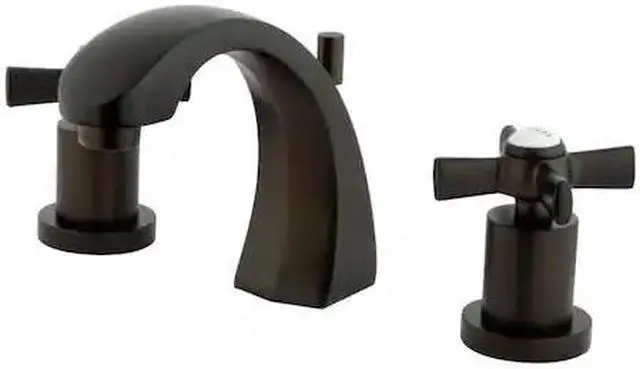 Alt view image 3 of 5 - Kingston Brass KS4985ZX Kingston Brass Millennium Widespread Lavatory Faucet, Oil Rubbed Bronze