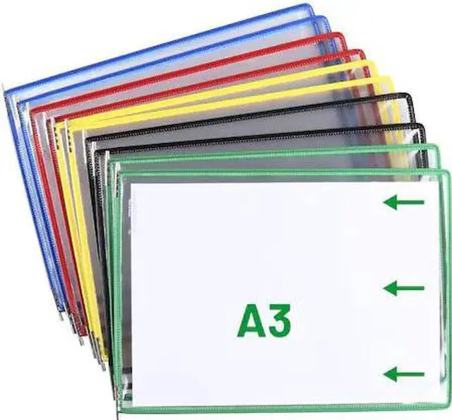 Main image of TARIFOLD P090A3LAN Assorted Color Display Pockets, PK10