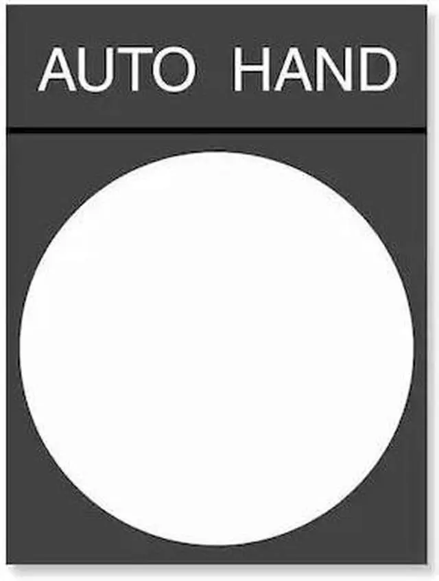 Alt view image 3 of 3 - SCHNEIDER ELECTRIC ZBY2364 Legend Plate, Rectangular, Auto-Hand