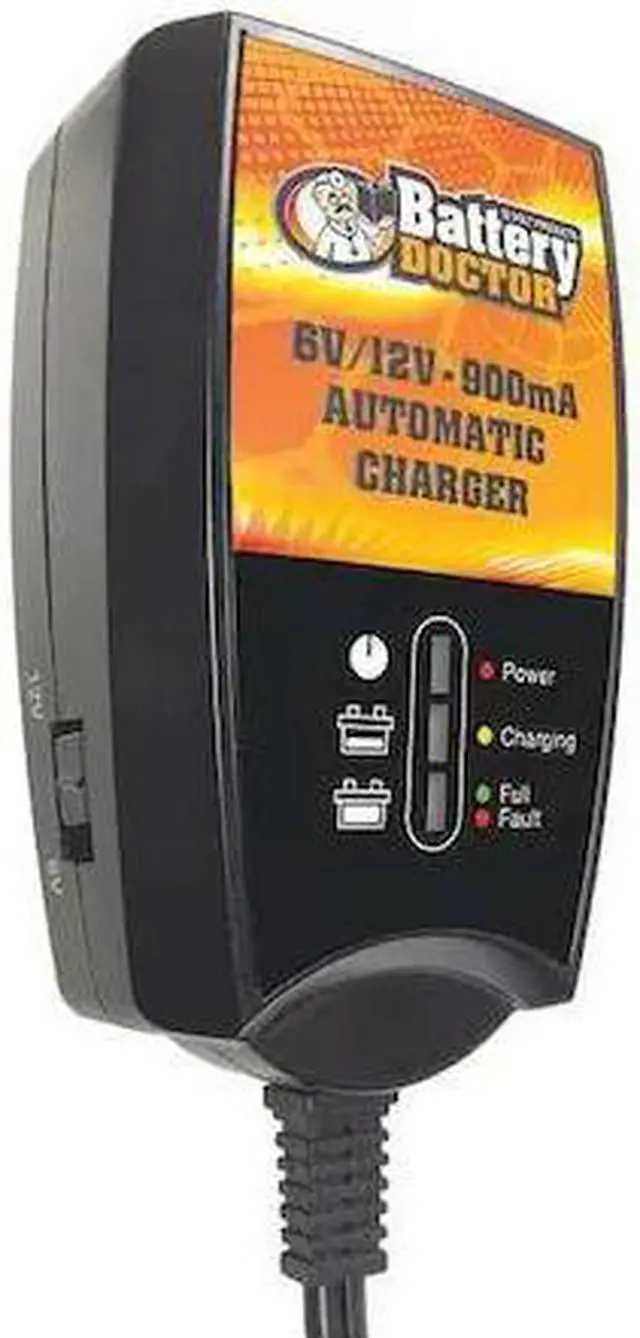 Alt view image 6 of 7 - BATTERY DOCTOR 20026 Battery Charger,Auto,6/12V,CEC