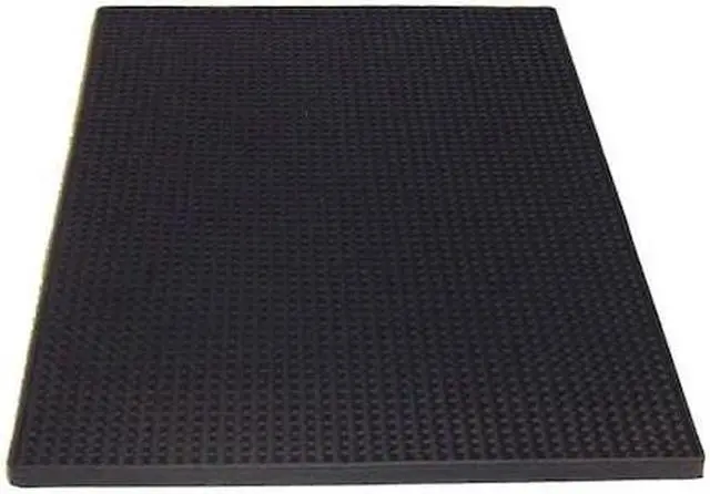 Main image of TABLECRAFT 1218BK Bar Mat, Rubber Black 18"L x 12"W