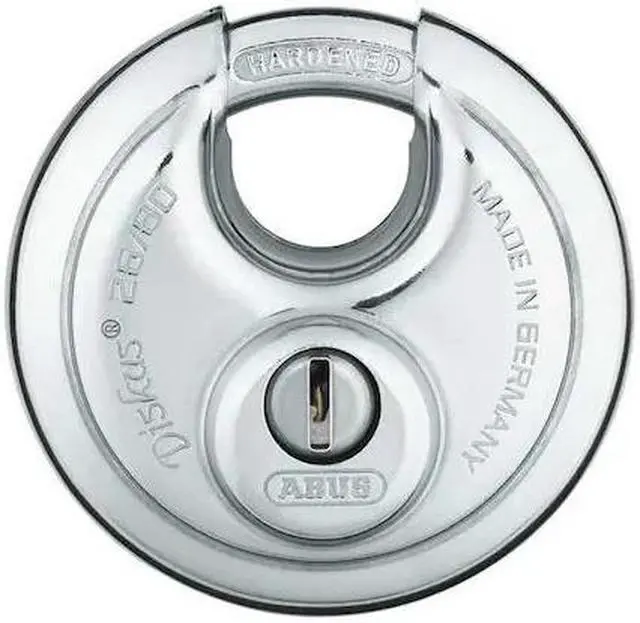 Alt view image 3 of 4 - ABUS 26/80 KA Padlock, Keyed Alike, Partially Hidden Shackle, Disc Stainless