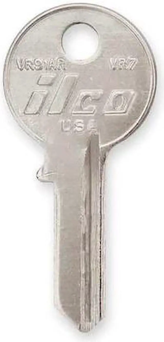 Alt view image 2 of 2 - Key Blank, Brass, Type VR7,4 Pin, PK10