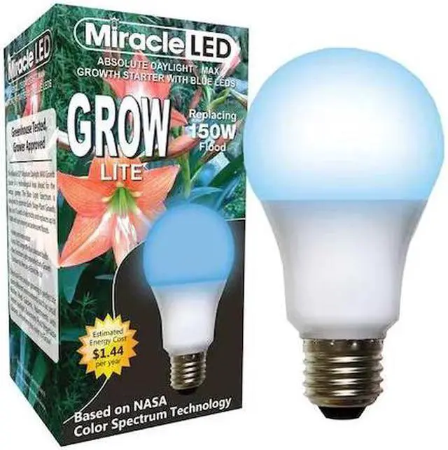 Main image of MIRACLE LED 602124 LightBulb,BlueSpcHydrpLEDUltrStart,12W
